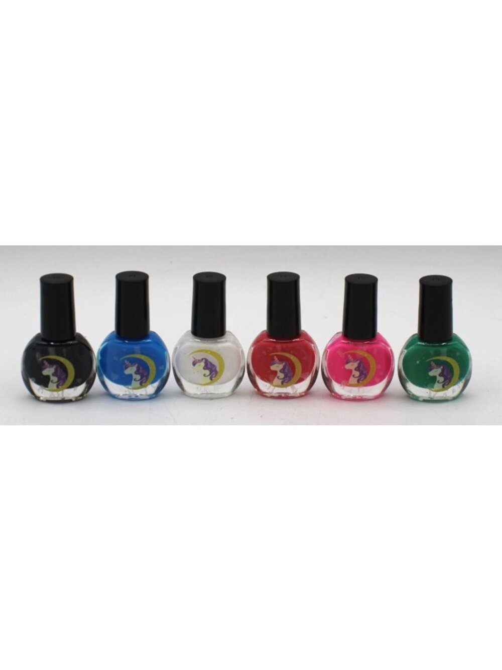 Unicorn Nail Polish Set 6 Colors Kids/Teen Novelty Polish Smaller Bottles Travel